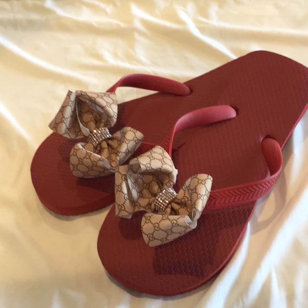 Red Flip Flops